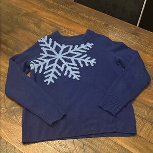Style & Co. Navy Snowflake Sweater